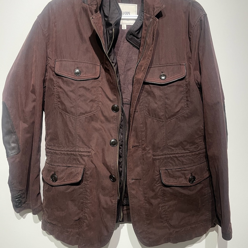 Men's Brown Field Jacket - Classic Utility Coat